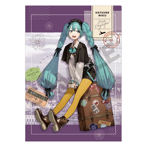『初音ミク』シングルクリアファイル パープル